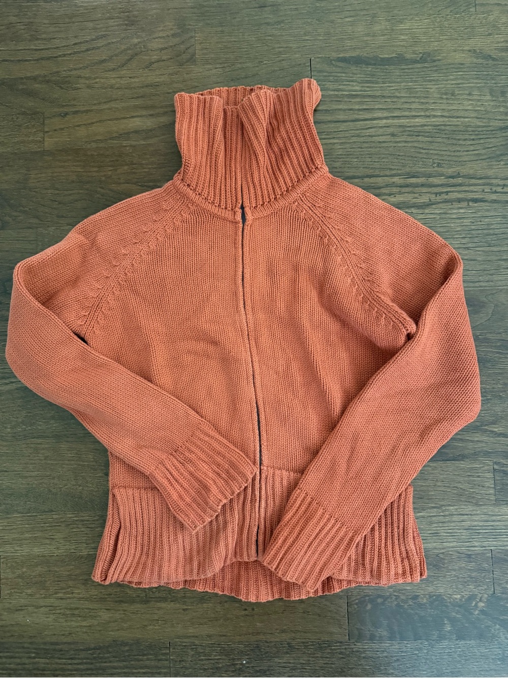 bryn Walker orange cardigan